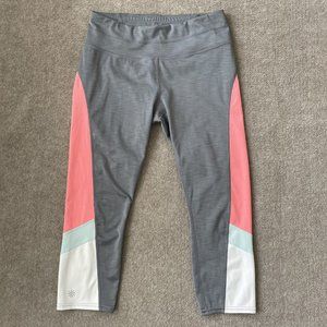 Athleta Leggings Womens Medium Multicolor Cropped 21" Inseam Active Workout